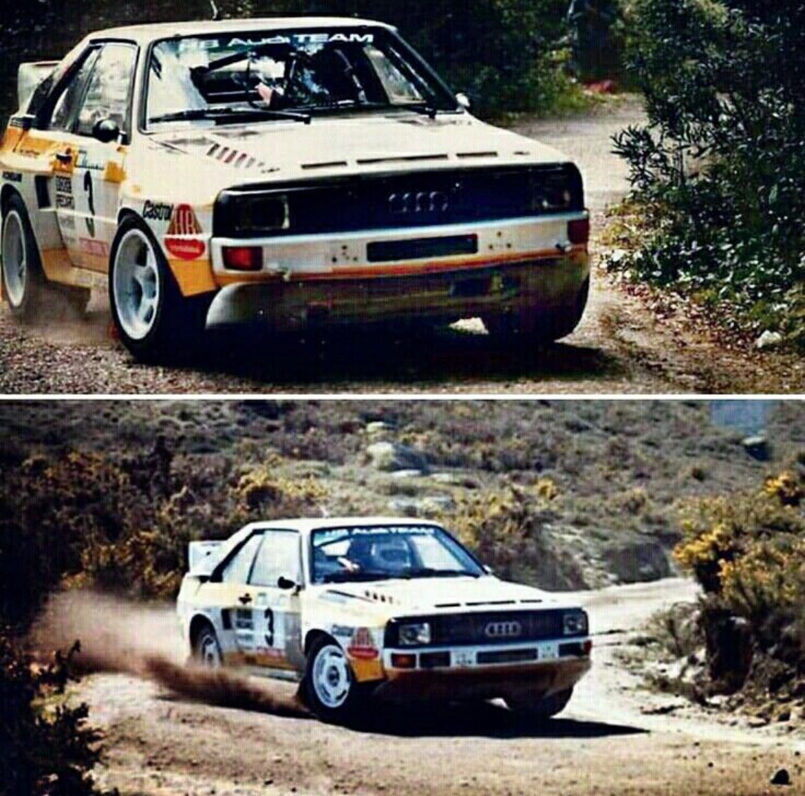 WRCPAST (@wrcpast) on Twitter photo 1985 Rallye de Portugal - Vinho do Porto
Car 3
Stig Blomqvist and Bjorn Cederberg in their works Audi Sport Quattro.
The crew would finish the event 4th overall 23mins and 46secs behind winners Salonen and Harjanne.
Tarmac and gravel spec ๐๐ป
๐ธ N/S ๐
<a href="/OfficialWRC/">FIA World Rally Championship</a> 1985 Rallye de Portugal - Vinho do Porto
Car 3
Stig Blomqvist and Bjorn Cederberg in their works Audi Sport Quattro.
The crew would finish the event 4th overall 23mins and 46secs behind winners Salonen and Harjanne.
Tarmac and gravel spec ๐๐ป
๐ธ N/S ๐
<a href="/OfficialWRC/">FIA World Rally Championship</a>