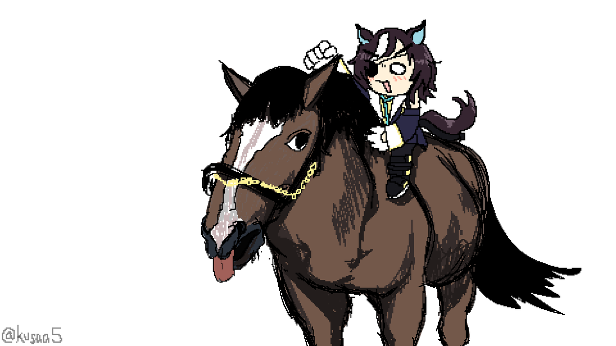 Kusaa5's tweet photo. got that freak on sometimes 👅
#umamusume #umamusumeprettyderby https://t.co/28nugvX8eb