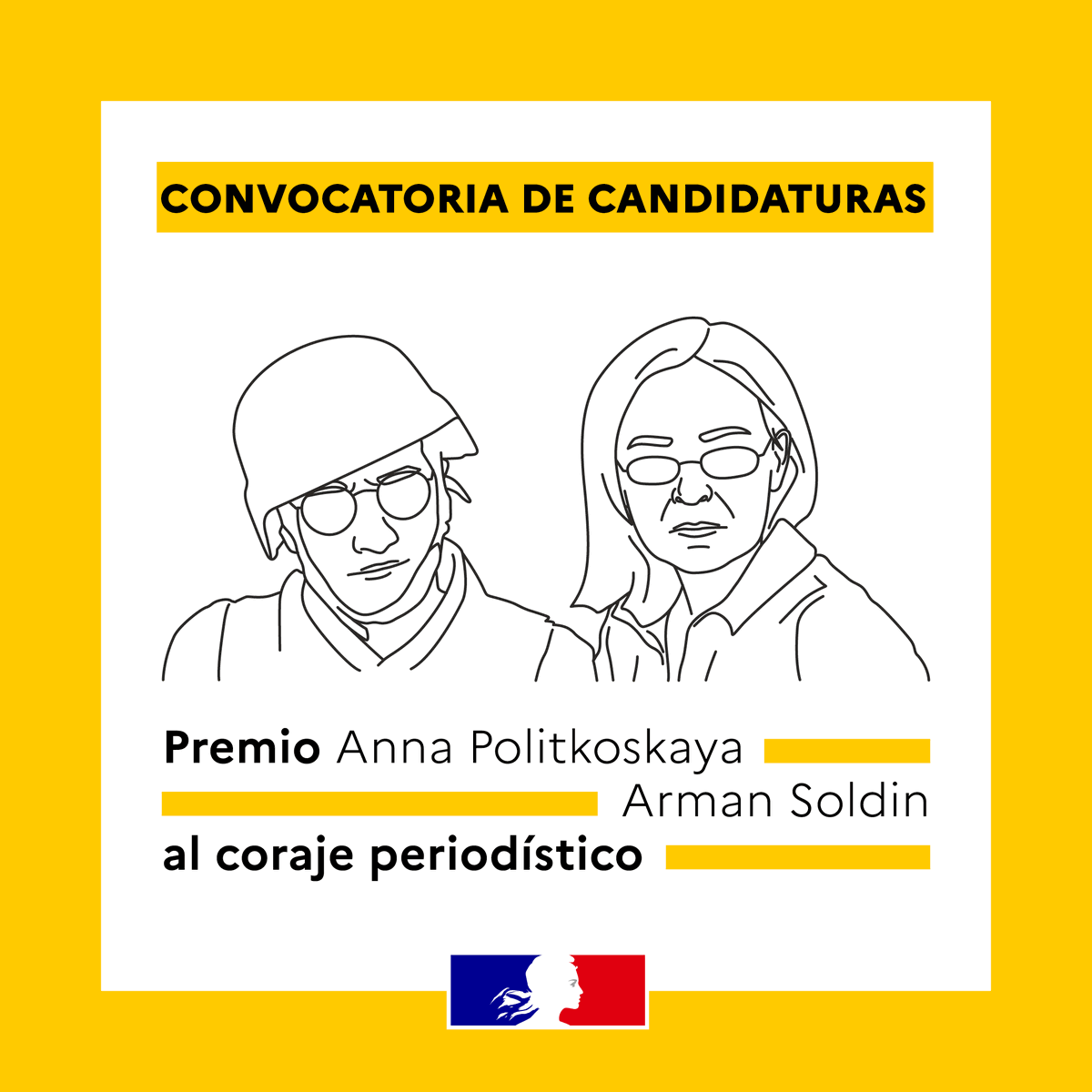 🎙️ Periodistas, ¡preparen sus candidaturas! 
El Premio Anna Politkóvskaya - Arman Soldin destaca el trabajo de periodistas comprometidos con su misión esencial de informar en contextos de crisis. 

📅 Candidaturas abiertas hasta el 30 de agosto: fdip.fr/8f56dxbu