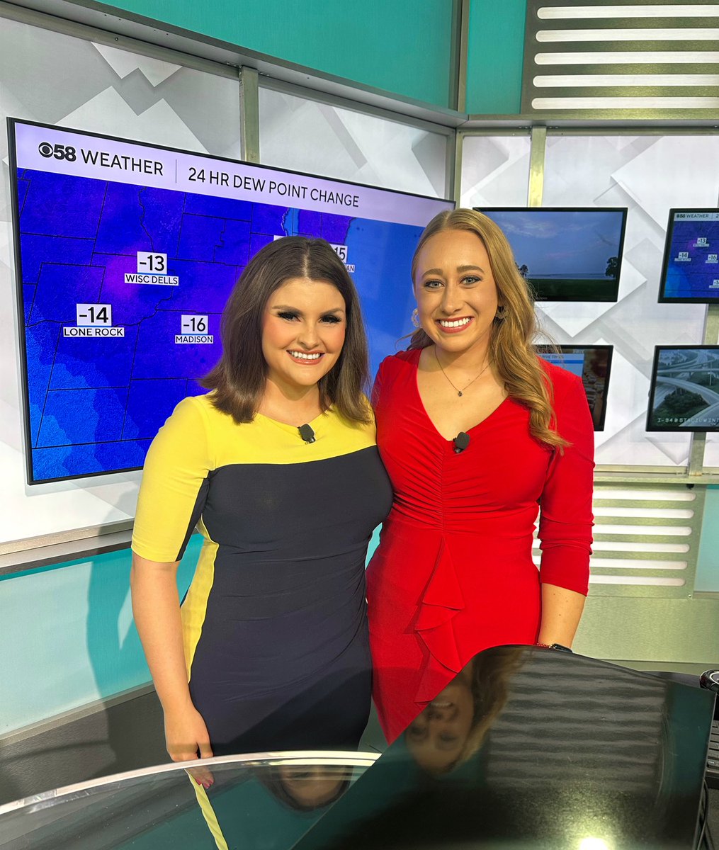 👯‍♀️A-TEAM! Alex &amp; Alexis! Proud to welcome <a href="/alexisstaniecwx/">Alexis Staniec</a> to our <a href="/CBS58/">CBS 58 News</a> Team! 

She’s wonderful! Give her a follow if you can and join us now for her Forecast!