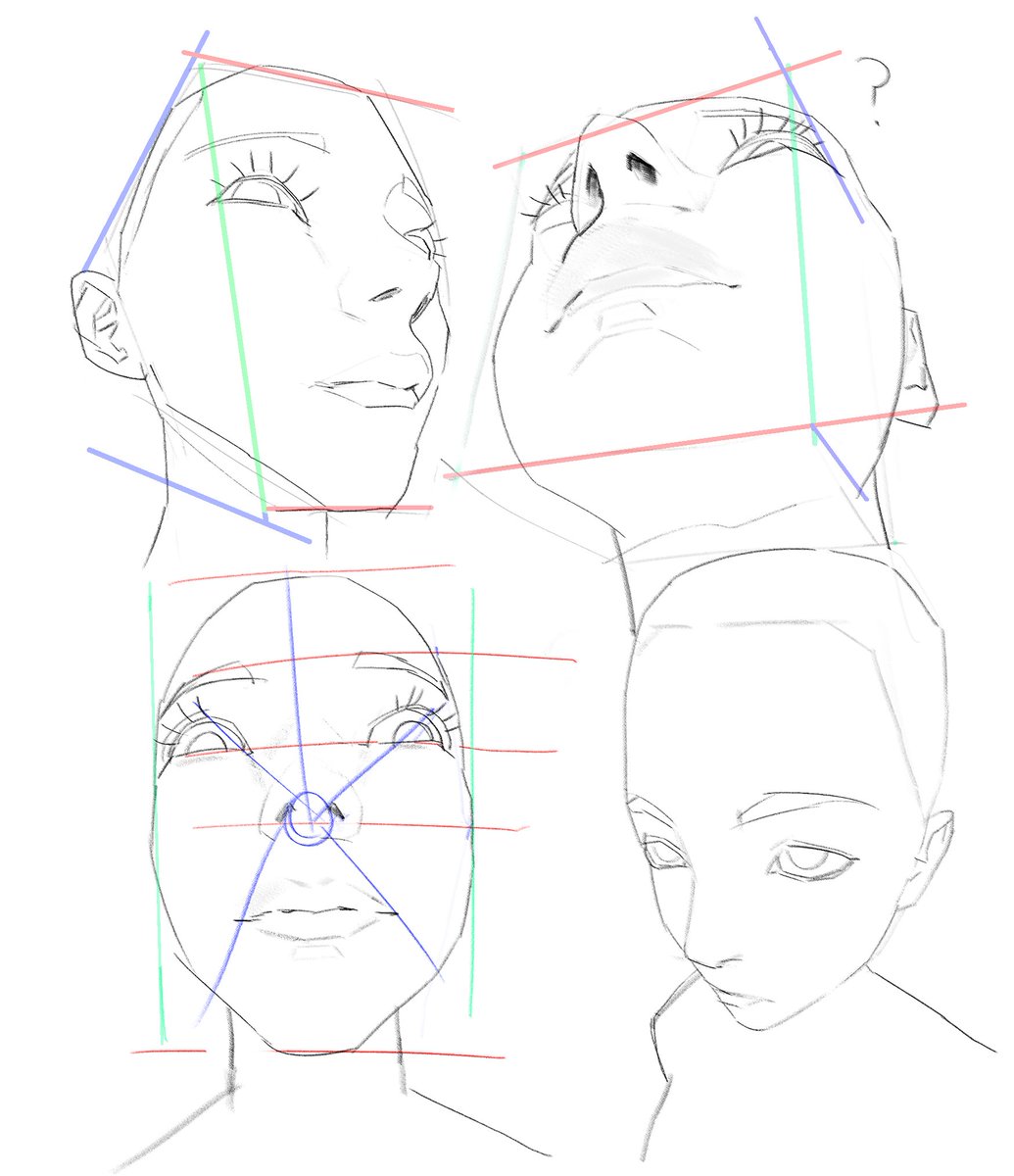 face + perspective practice