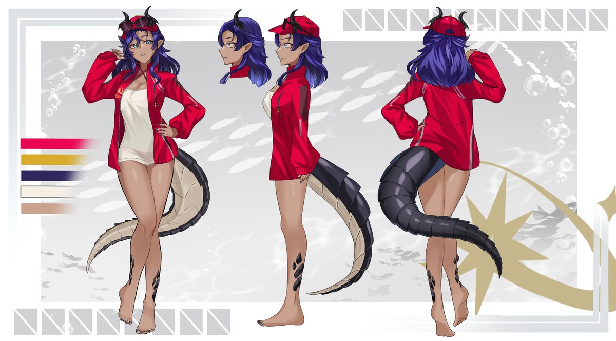 NAno_popo02's tweet image. I created reference sheets for
Beni Doki, Euryale Drift, and Myra Locke from PROMISU (EN)!

Feel free to use them for fan art and more — just be sure to follow the rules and have fun!

#VGenComm #Commission #referencesheet