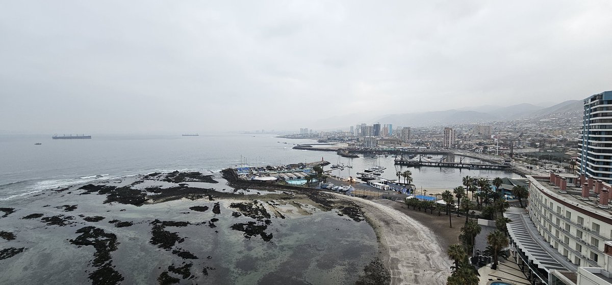 Iurax's tweet photo. Así amanece el borde costero en #Antofagasta con alerta de #tsunami Totalmente normal. https://t.co/z0IBZrggDU