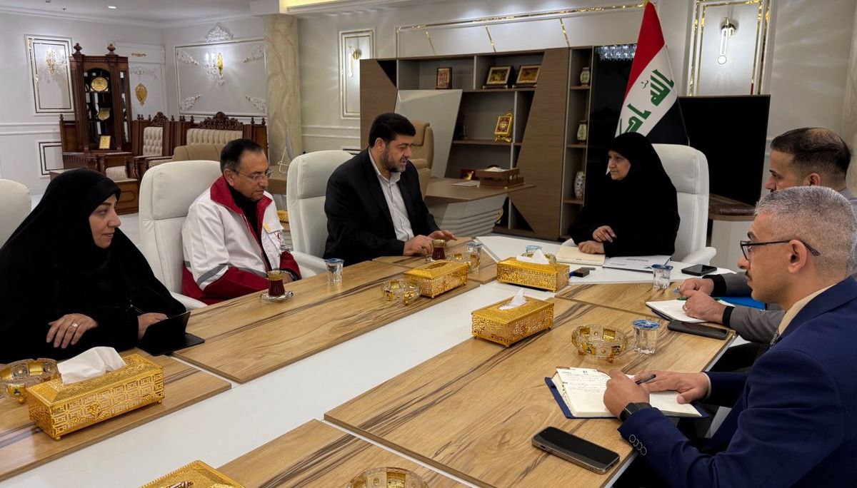 Iranian Red Crescent Society (@iran_rcs) on Twitter photo Today, the President of <a href="/Iranian_RCS/">جمعیت هلالاحمر ایران</a> held talks with Iraq's Minister of Communications on enhancing joint services for Arbaeen pilgrims.
#ArbaeenPilgrimage #RedCrescent Today, the President of <a href="/Iranian_RCS/">جمعیت هلالاحمر ایران</a> held talks with Iraq's Minister of Communications on enhancing joint services for Arbaeen pilgrims.
#ArbaeenPilgrimage #RedCrescent