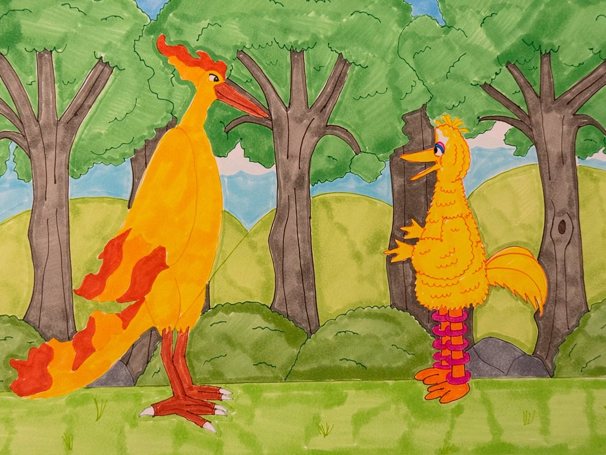 Paul’s Thomas and Friends Crossover Artwork (@thomasartwork2) on Twitter photo Big Bird and Moltres. Big Bird becomes Moltres’ trainer. #illustration #sesamestreet #bigbird #pokèmon #moltres🔥 #crossover <a href="/Pokemon/">Pokémon @ #PokemonWorlds 2025 in Anaheim, CA</a> <a href="/sesamestreet/">Sesame Street</a> <a href="/BigBird/">Big Bird</a> Big Bird and Moltres. Big Bird becomes Moltres’ trainer. #illustration #sesamestreet #bigbird #pokèmon #moltres🔥 #crossover <a href="/Pokemon/">Pokémon @ #PokemonWorlds 2025 in Anaheim, CA</a> <a href="/sesamestreet/">Sesame Street</a> <a href="/BigBird/">Big Bird</a>