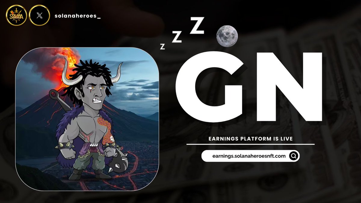 solanaheroes_'s tweet image. GN, Legends 🌙
While most fade real utility, you held. You minted. You earned.

✅HERO MINT (NEW BOUNTY): mint.solanaheroesnft.com 
✅ EARNINGS PLATFORM: earnings.solanaheroesnft.com

Catch you in tomorrow’s leaderboard.
#SolanaHeroes #GNPost #Web3Routine #NFTGrind #HeroCulture