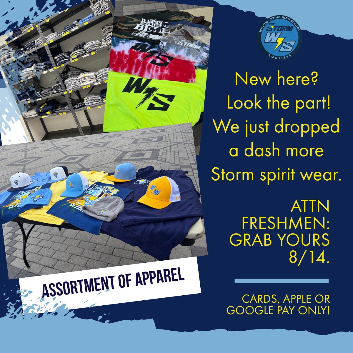 Storm Boosters are gearing up for the 25/26 sports year! 🏆 We’re here to back our Storm athletes every step of the way. Let’s make this season our best yet! 💪 #FuelTheFuture

<a href="/WS_Storm_Sports/">Willow Spring Storm</a>