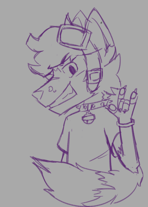 Working on an A4 canvas i wanna fill with drawings!
Here's a wip of one of em