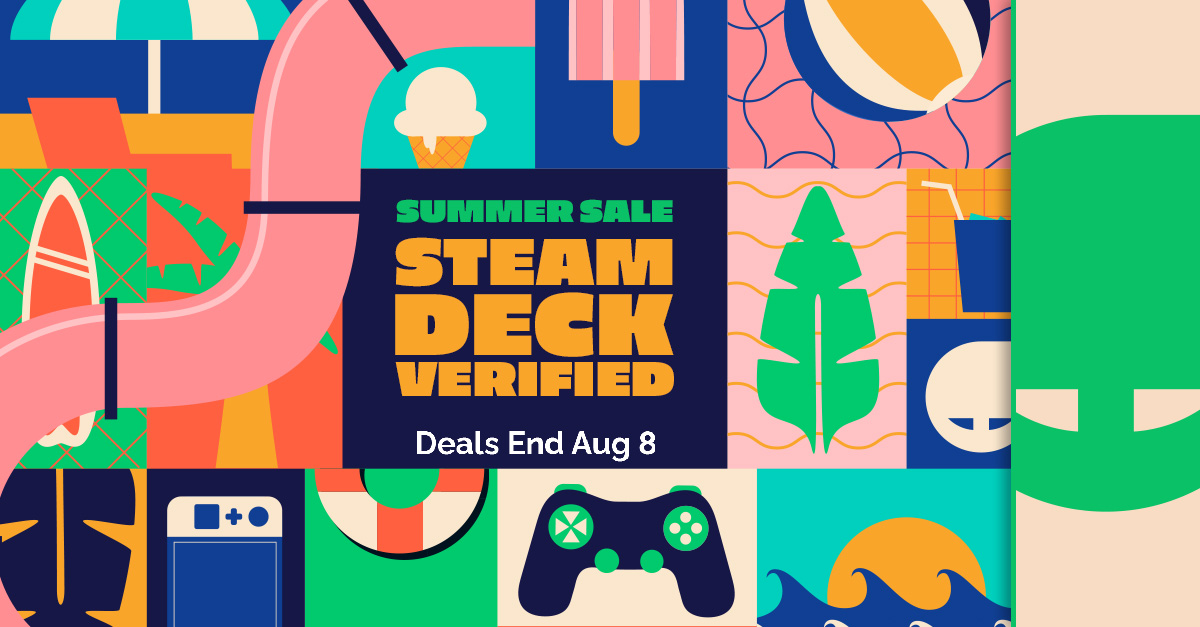 🏖️ Catch the Summer vibes and game on the go with massive Summer Sale savings on Steam Deck Verified games: bit.ly/4fzmbbX