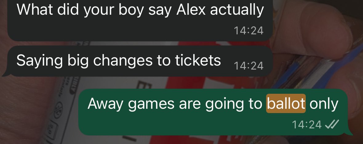 Last year of the tracker aswell FYI 👍 an accidental email got sent to ticketing staff in error explaining about the ballot weeks ago and plans to scrap the tracker

spares be hard to get some pl clubs do e ticket bollox, so ticket number linked = membership, 

It’s wank #lufc