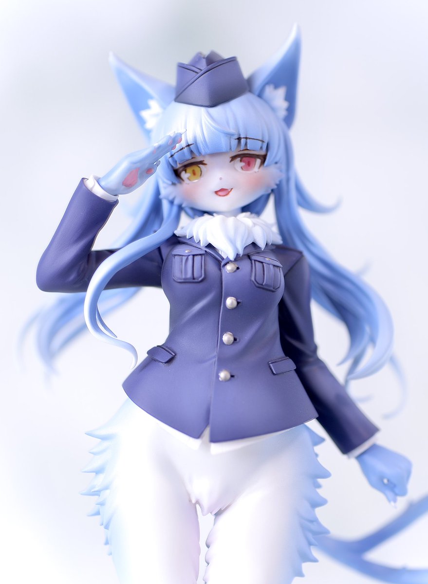 芳雛 おまねこくん 制服ver. おまねこ ガレージキット ガレージキット「おまねこくん制服Ver,」完成です！ 原型:芳雛