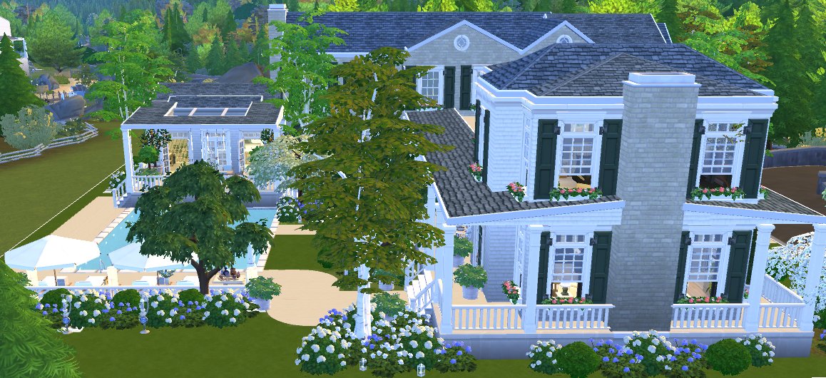 Willian10L's tweet photo. Brindleton Bay summer holiday home 
ID: WillSimscreation

 #Sims4 #Simcc #simsbr #brindletonbay #Hamptons #thesims #showyourbuilds #simscommunity https://t.co/Jh5UX5KFZX