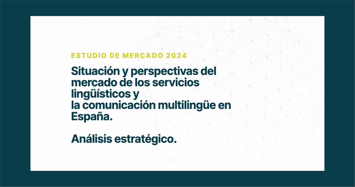 ⏬ Descarga el estudio de mercado de los servicios lingüísticos en España
ANETI y ASPROSET han decidido distribuir libremente el estudio para que todas las partes interesadas puedan consultarlo, utilizarlo y analizarlo.
f.mtr.cool/yigykmetgz