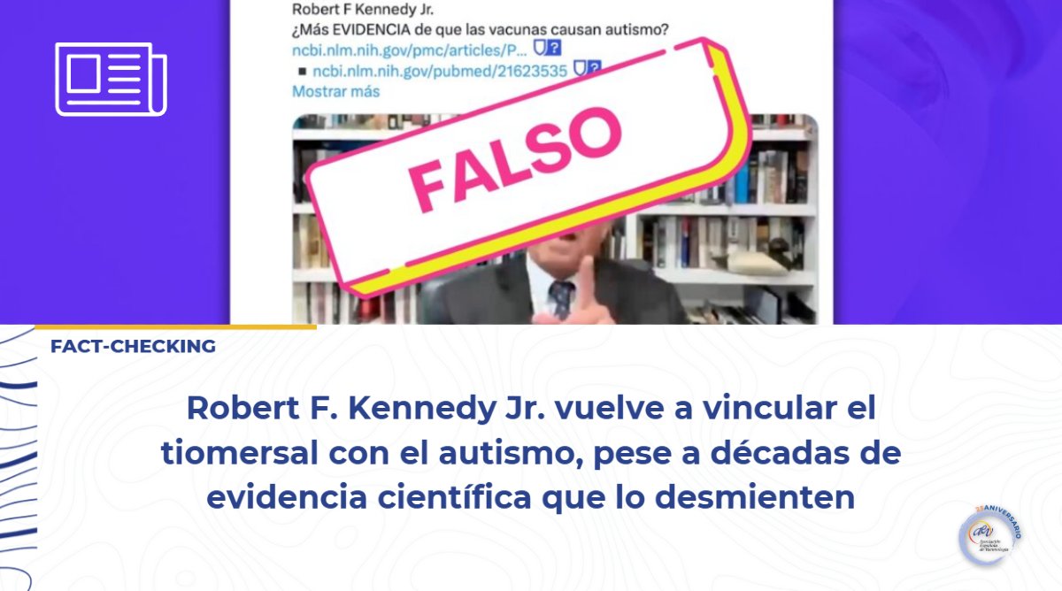 👉Colaboramos con <a href="/factico_org/">Factico</a> para desmentir las afirmaciones que aseguran que el tiomersal causa autismo❌

Varios estudios científicos rigurosos han demostrado que no existe vínculo entre el timerosal y trastornos del desarrollo neurológico, incluido el autismo.