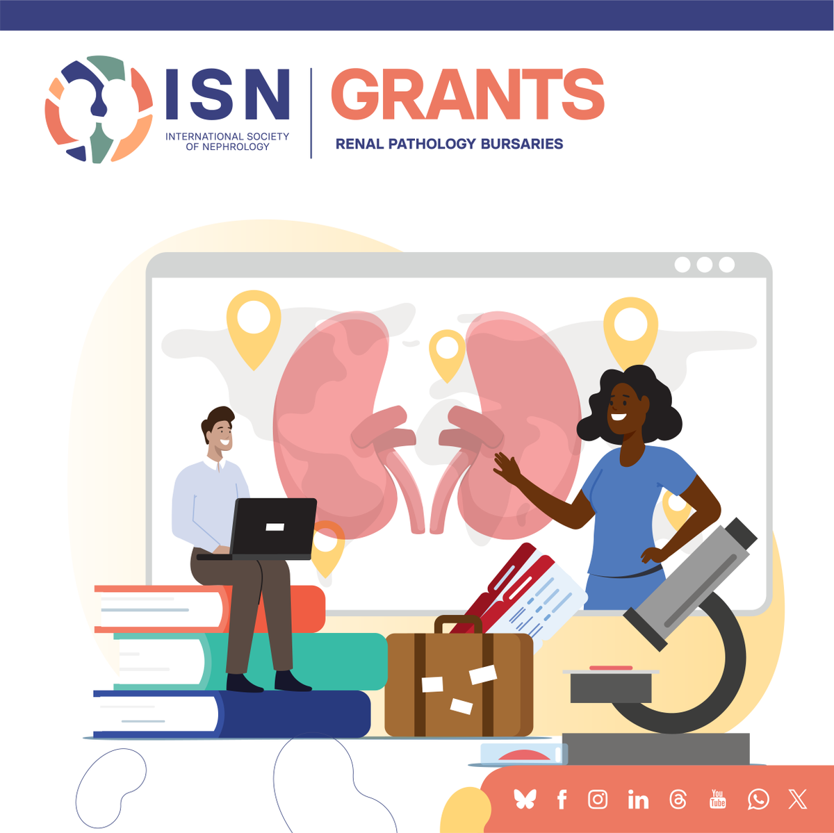 Attend key renal pathology events in 2026: Apply for an ISN Renal Pathology Bursary ➡️ lite.spr.ly/6007J0IR