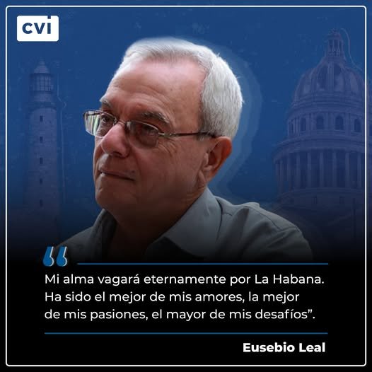 Cinco años después, Eusebio vive su obra y su impronta están en cada calle de la #Habana y en #Cuba.
#CubaViveEnSuHistoría 
<a href="/DiazCanelB/">Miguel Díaz-Canel Bermúdez</a> <a href="/DrRobertoMOjeda/">Dr. Roberto Morales Ojeda</a> 
<a href="/PartidoPCC/">Partido Comunista de Cuba</a>