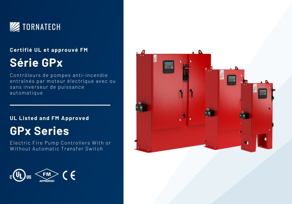 Les contrôleurs de pompes anti-incendie entraînés par moteur électrique de la Série GPx-FM est approuvé par FM. / GPx-FM Series of electric fire pump controllers are FM Approved. → bit.ly/46fGzMD