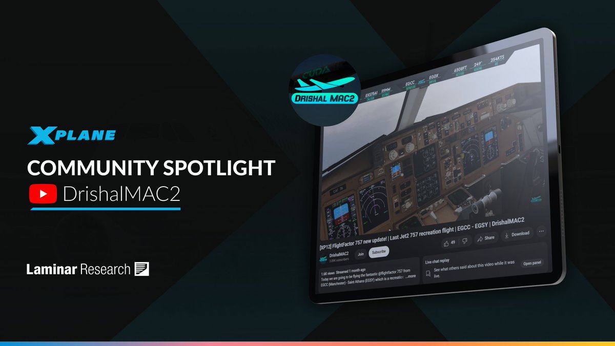 Community Spotlight: Today, we’re giving a huge shoutout to @DrishalMac2 — not only for being an incredible part of our X-Plane community but also for a massive real-life achievement: graduating from university! 🏆

We also wish him the best of luck on his road to becoming a