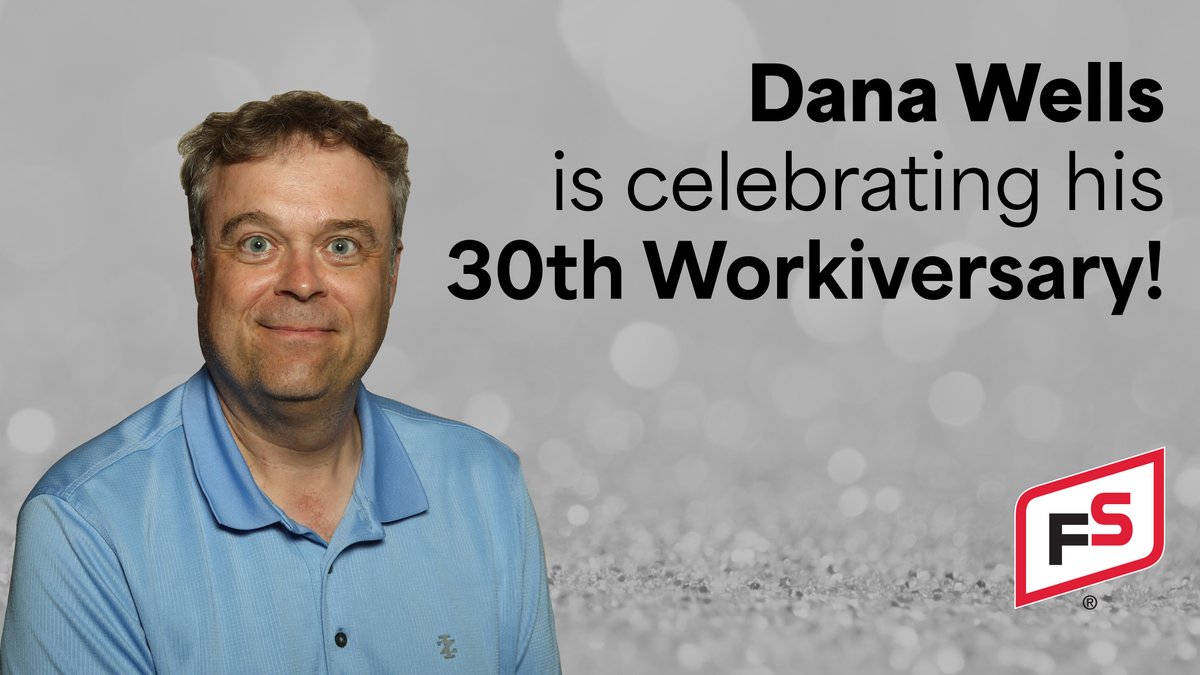 Dana Wells is celebrating his 30th Workiversary with us today! Please join us in congratulating Dana on this amazing milestone! #FSproud #FSEnergy #FSAgronomy #FSFleet