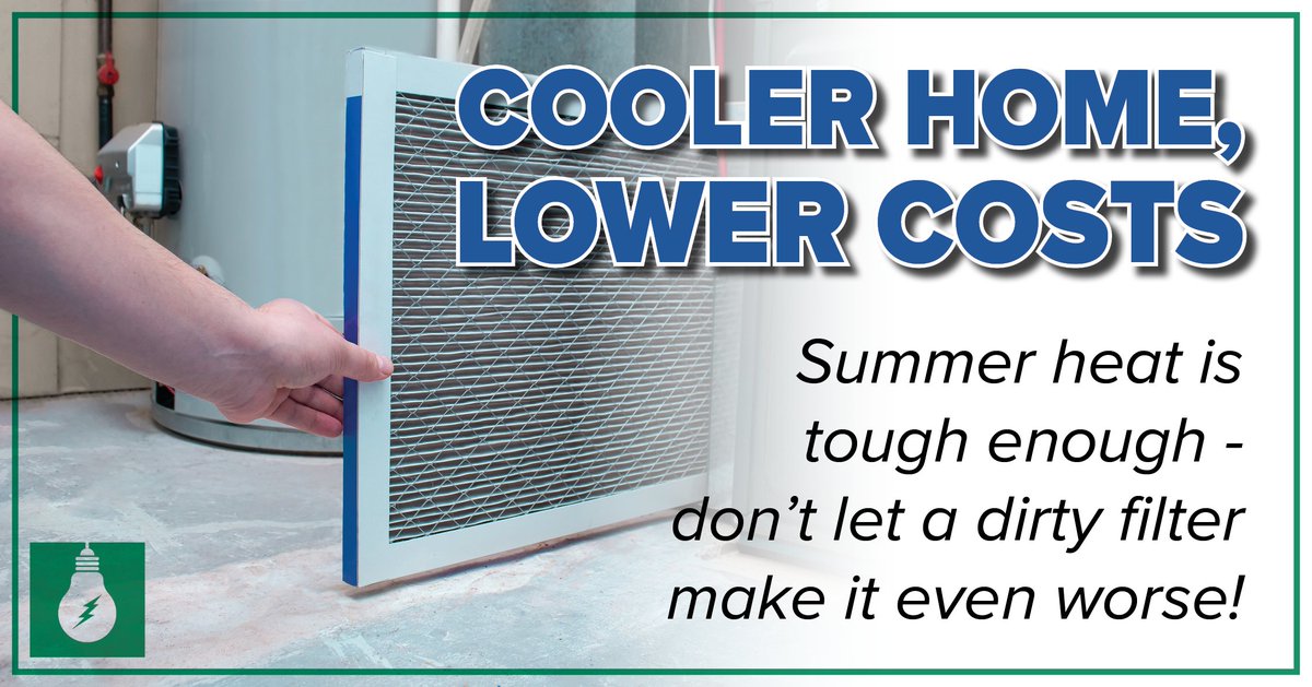 🛠️ Routine maintenance matters!
 
A clean filter helps your cooling system run more efficiently, saving energy and lowering bills. 

Check yours today and replace it if needed to keep costs – and the heat – down! 😎