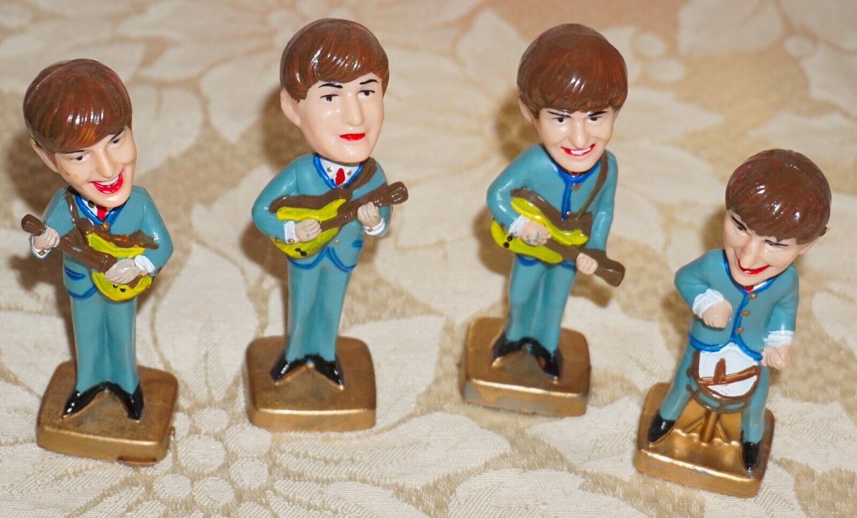 Vintage  Bobblehead Nodder Figures CAKE TOPPERS Set of 4  ebay.com/itm/1467229626…  #ad