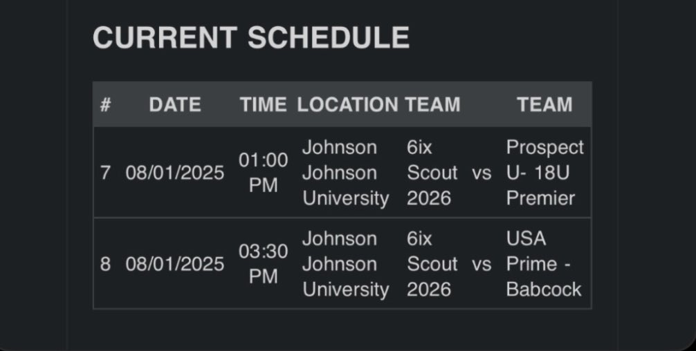 Cole Antonelli (@coleant26) on Twitter photo Here is my schedule for the weekend so far. I will update which game I am pitching when known. Very excited to compete at <a href="/ProspectsNat/">Prospects National</a> in Tennesee!
<a href="/C_Lope6/">Coach 6IX</a> <a href="/FlatgroundApp/">FLATGROUND Pitching</a> <a href="/PB_Uncommitted/">Prep Baseball Uncommitted</a> <a href="/SalsBaseball_/">Salesianum Baseball</a> Here is my schedule for the weekend so far. I will update which game I am pitching when known. Very excited to compete at <a href="/ProspectsNat/">Prospects National</a> in Tennesee!
<a href="/C_Lope6/">Coach 6IX</a> <a href="/FlatgroundApp/">FLATGROUND Pitching</a> <a href="/PB_Uncommitted/">Prep Baseball Uncommitted</a> <a href="/SalsBaseball_/">Salesianum Baseball</a>
