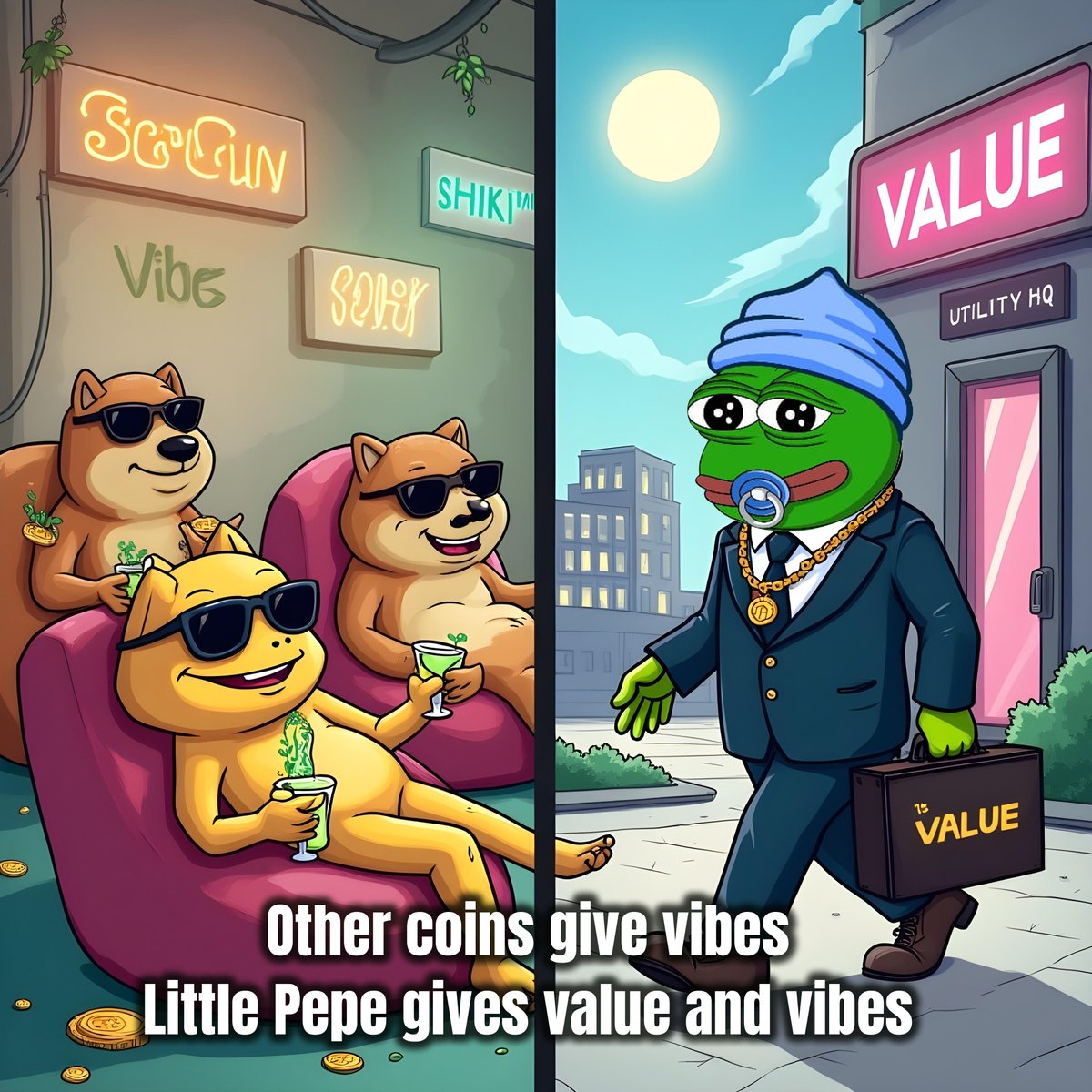 littlepepetoken's tweet image. It’s more than just vibes — $LILPEPE brings real value to the table. 💚🐸🔥 
Buy Now: 👉 littlepepe.com 

#LittlePepe #LILPEPE #MemeCoin #Cryptopresale