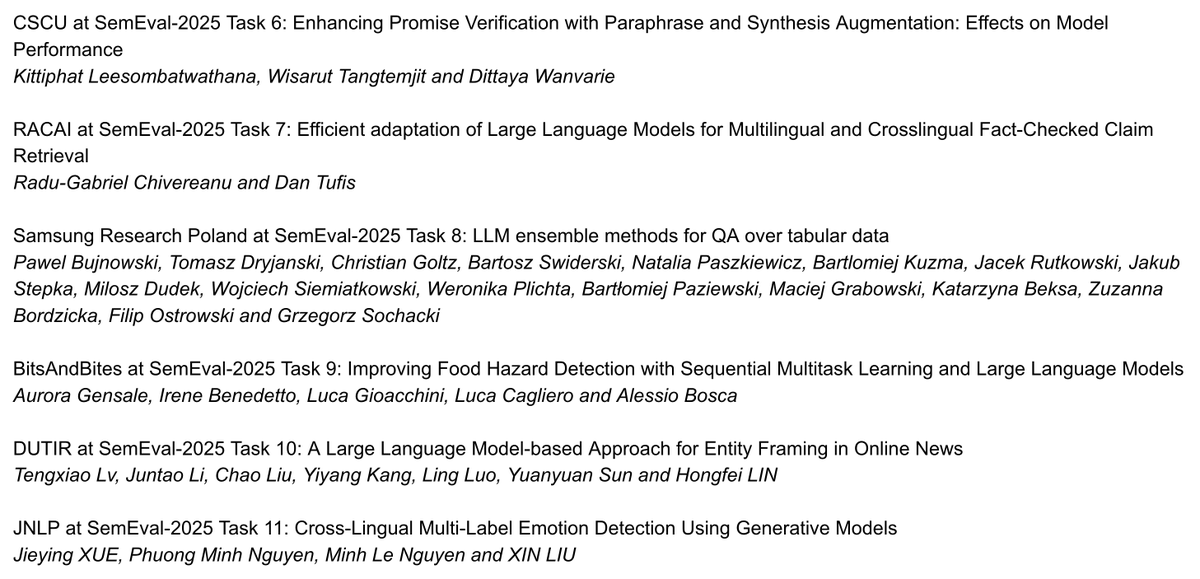 SemEval (@semevalworkshop) on Twitter photo Tune in tomorrow at 11 am for the best system description orals! Session will be chaired by <a href="/shashwatup9k/">Atul Kr. Ojha</a>! <a href="/seirasto/">Sara Rosenthal</a> <a href="/debanjanG/">debanjan</a> <a href="/aiala_rosa/">Aiala Rosá Furman</a> Tune in tomorrow at 11 am for the best system description orals! Session will be chaired by <a href="/shashwatup9k/">Atul Kr. Ojha</a>! <a href="/seirasto/">Sara Rosenthal</a> <a href="/debanjanG/">debanjan</a> <a href="/aiala_rosa/">Aiala Rosá Furman</a>