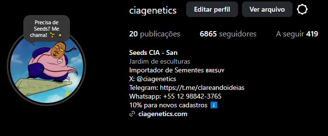 CIAGENETICS's tweet image. Nosso Instagram principal voltou família! 🙏