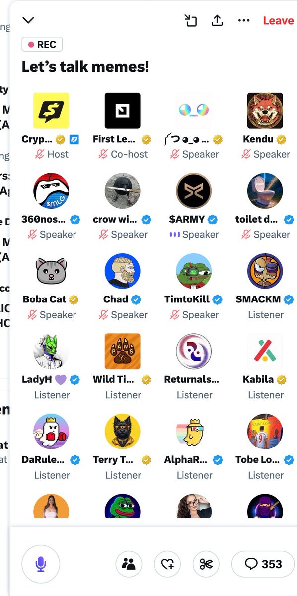 SMACKM (@smackmio) on Twitter photo I'll ask everyone a question.
Why are you still fading memes on Hedera?
<a href="/gib_plz/">༼ つ ◕_◕ ༽つ gib</a> on stage in a meme only space with over 500 ppl listening. Hosted by <a href="/CryptotwitsHQ/">Cryptotwits (Stocktwits)</a>
Support Hedera memes to help the revolution I'll ask everyone a question.
Why are you still fading memes on Hedera?
<a href="/gib_plz/">༼ つ ◕_◕ ༽つ gib</a> on stage in a meme only space with over 500 ppl listening. Hosted by <a href="/CryptotwitsHQ/">Cryptotwits (Stocktwits)</a>
Support Hedera memes to help the revolution
