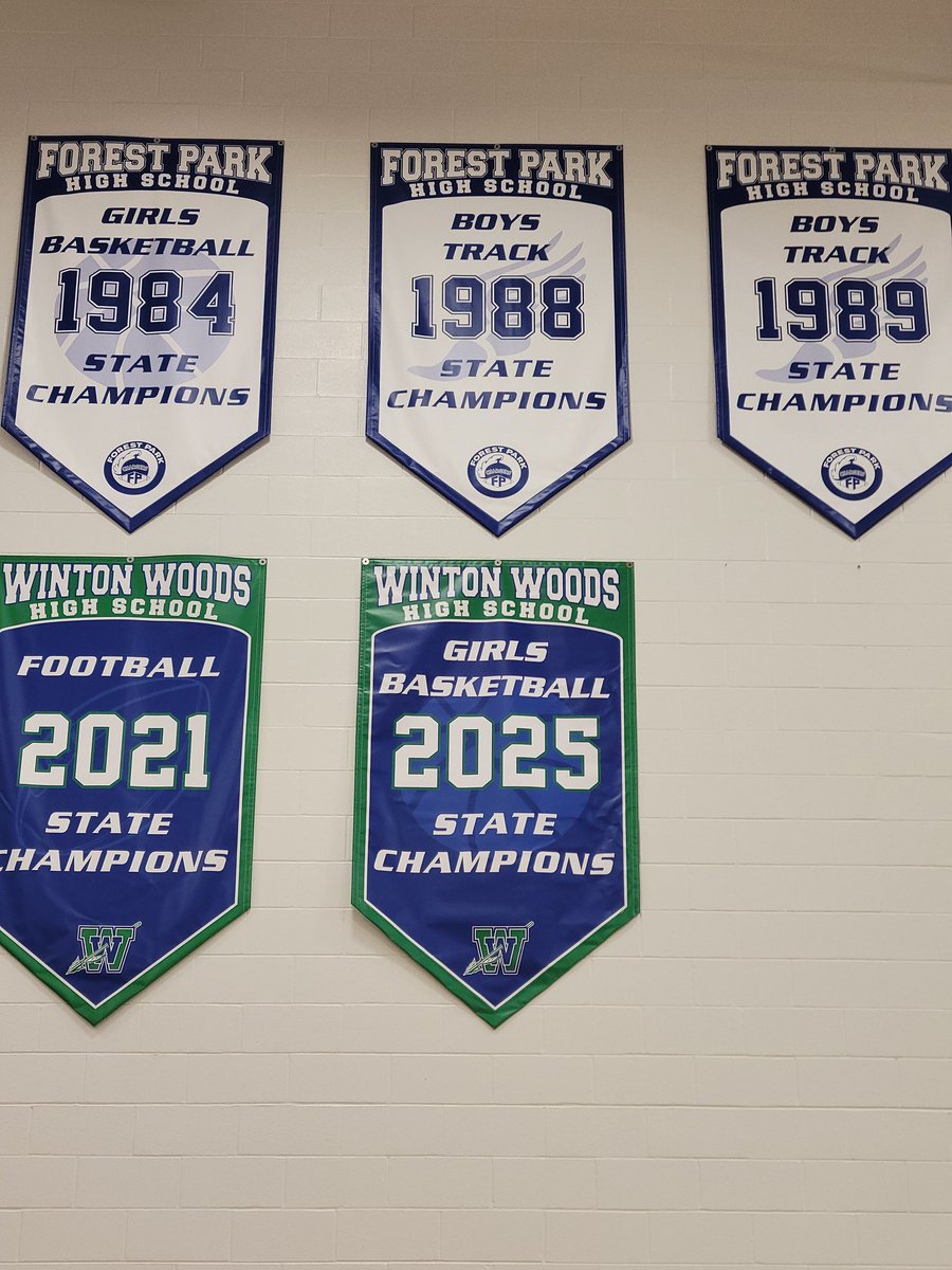 Well worth the wait. The championship banner went up this morning. We can officially put last season to rest. One final congratulations to everyone that contributed to a tremendous body of work that hopefully wont soon be forgotten by our school and community.