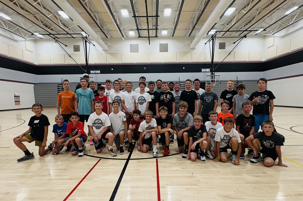 New Lothrop youth basketball with record camp numbers this summer!
