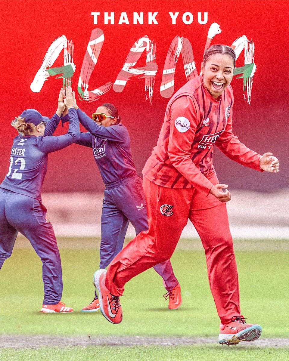 Australian spinner Alana King has completed her 2025 stint with the Red Rose. ♥🤝

Thank you for all your efforts throughout the season, Alana! 👑

🌹 #RedRoseTogether