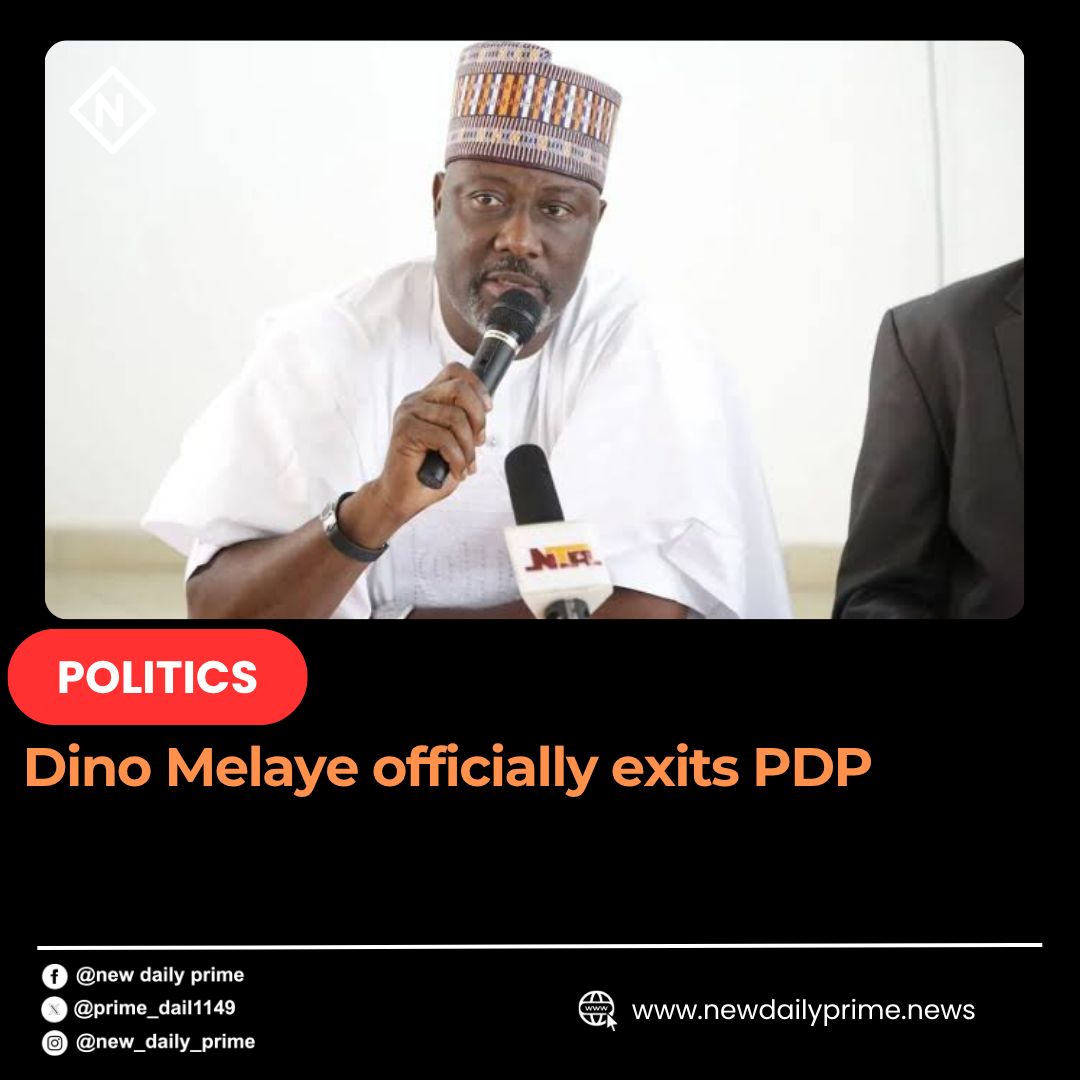 NewDailyPrime1's tweet photo. New daily prime @prime_dail1149
Dino Melaye officially exists PDP
Read more on news updates on new daily https://t.co/2YzamterSD
https://t.co/O9VOhsHYww
#news#Newupdates# https://t.co/0bCOKQBzwV