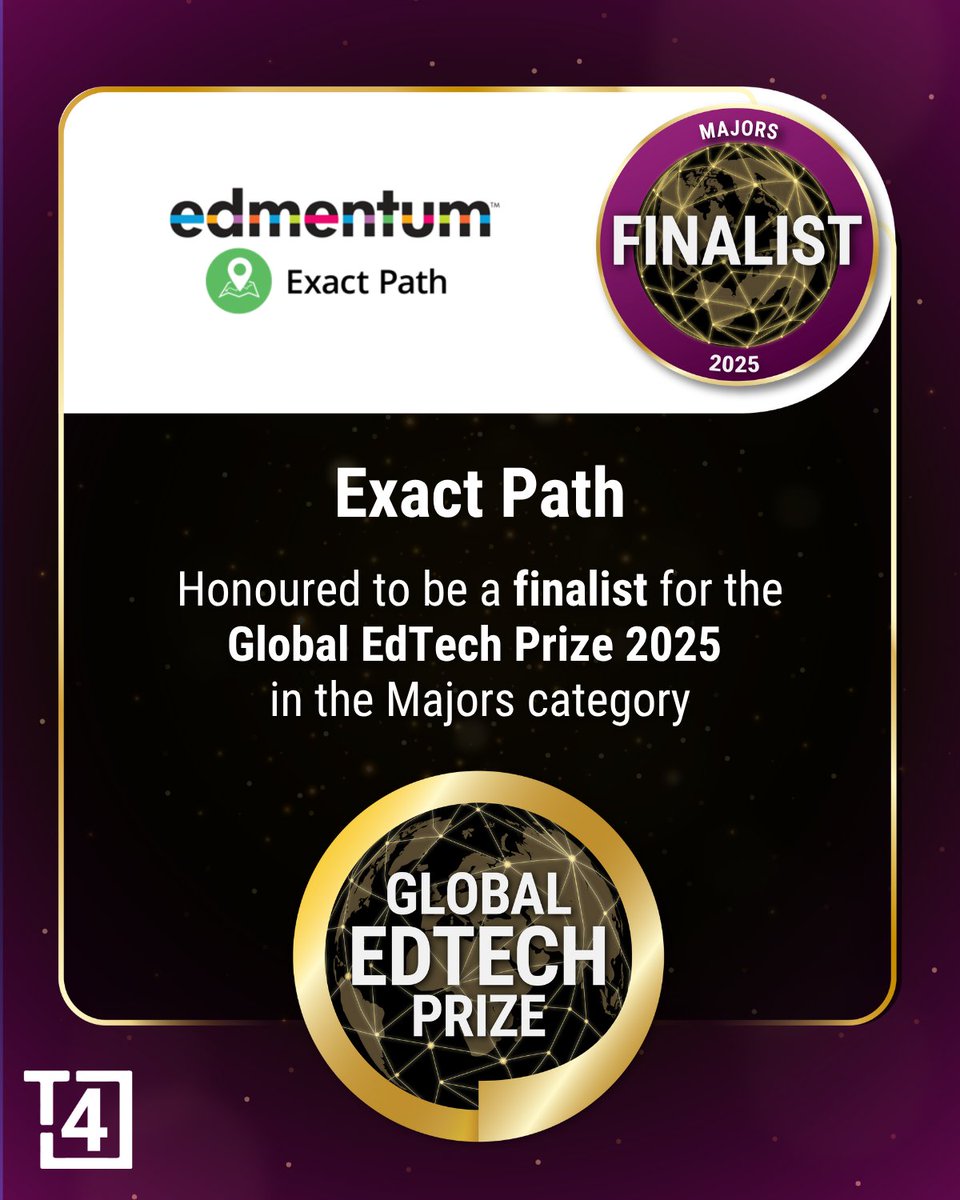 It's an honor to share that Exact Path has been named a Top 10 finalist for the inaugural Global EdTech Prize!

The Prize recognizes trailblazing solutions that are driving change and grappling with the most crucial challenges in today’s classrooms.