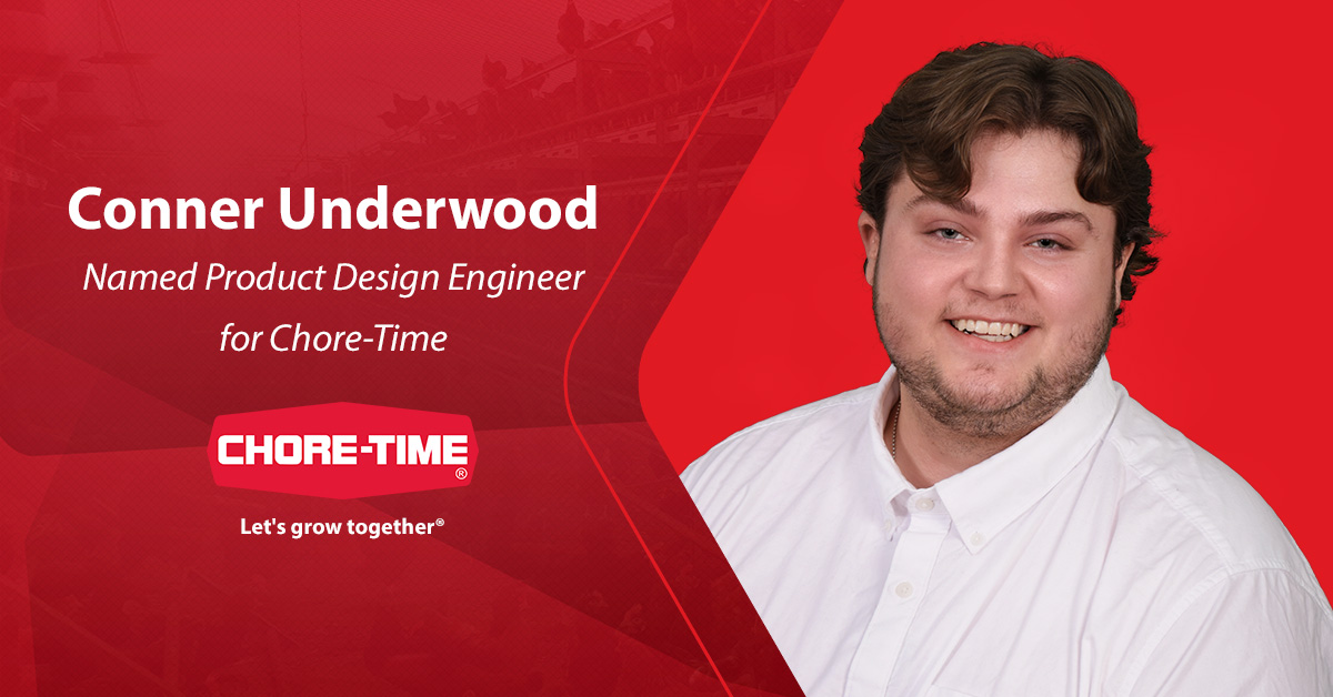 Congratulations to Conner Underwood for being named Product Design Engineer for Chore-Time.

Click here to read the full announcement: choretime.com/underwood-name…