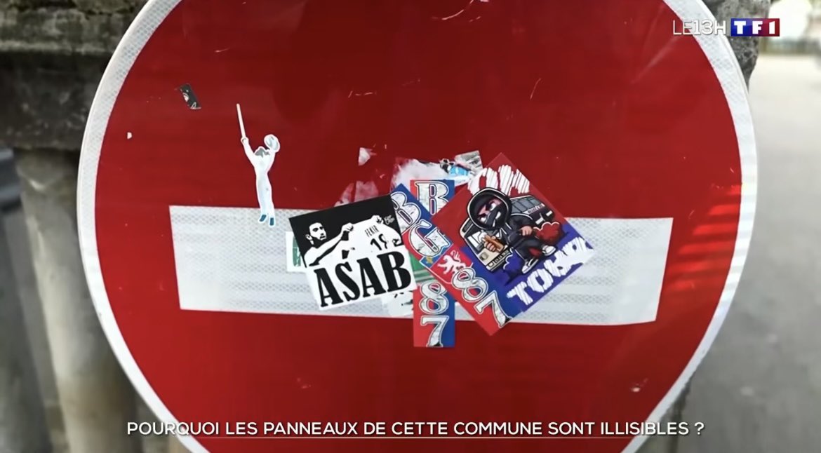 userr6969696's tweet photo. HAHAHA les stickers BG et anti-stephs en 4K sur le JT de 13h de TF1 😂😂 https://t.co/zMZDNn7oMv