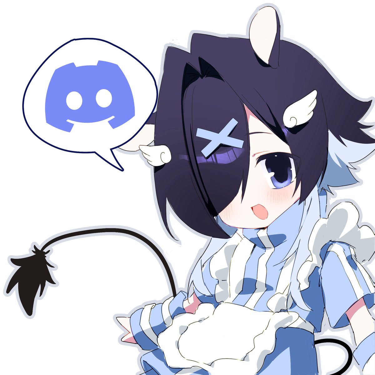 i have a small server! i always forget to mention it aaa
it's a little community where you can talk about random stuff or share what you do!
also, it has updates for the things i do uwu