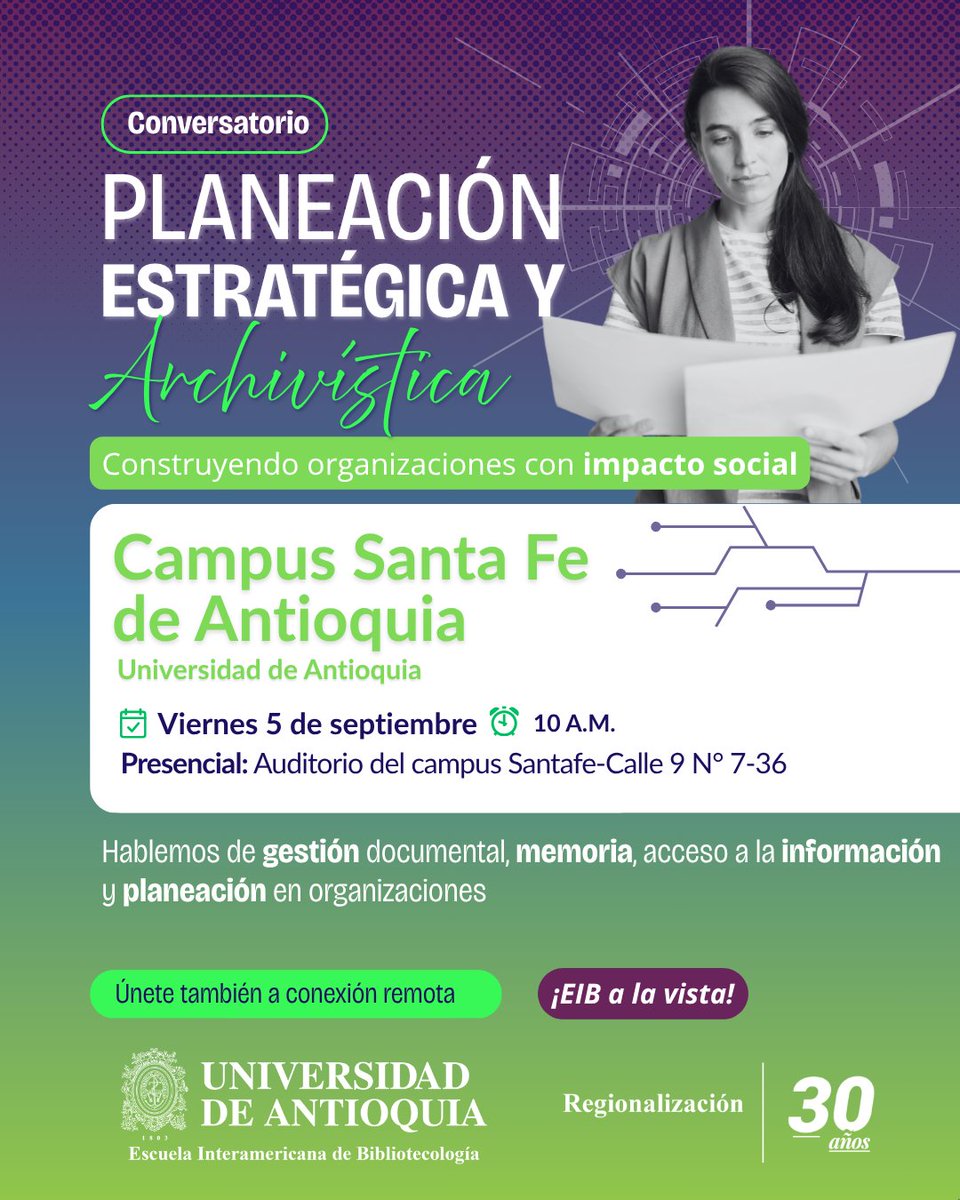 Escuela Interamericana de Bibliotecología UdeA tweet media