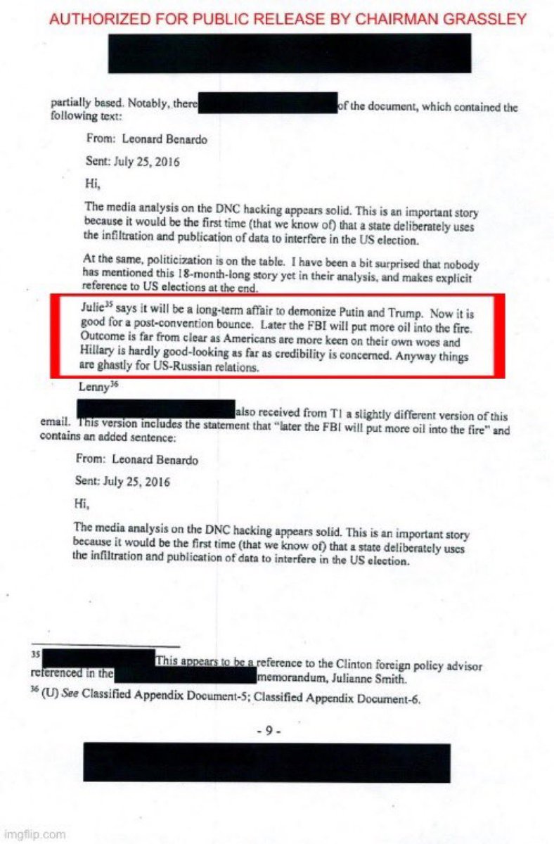Get to know Julianne Smith.

Somehow she’s been largely hidden during our 10 year Russiagate investigation.

But she played a major role as a Hillary adviser in the treasonous conspiracy to frame Donald Trump.

Lawyer up Julie!