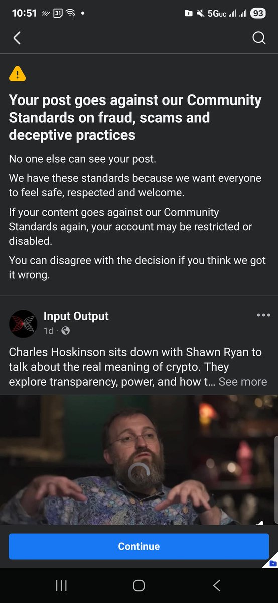 So according to <a href="/Meta/">Meta</a>, my interview with <a href="/ShawnRyan762/">Shawn Ryan</a> is fraud? 

Thanks for proving why crypto is necessary once again