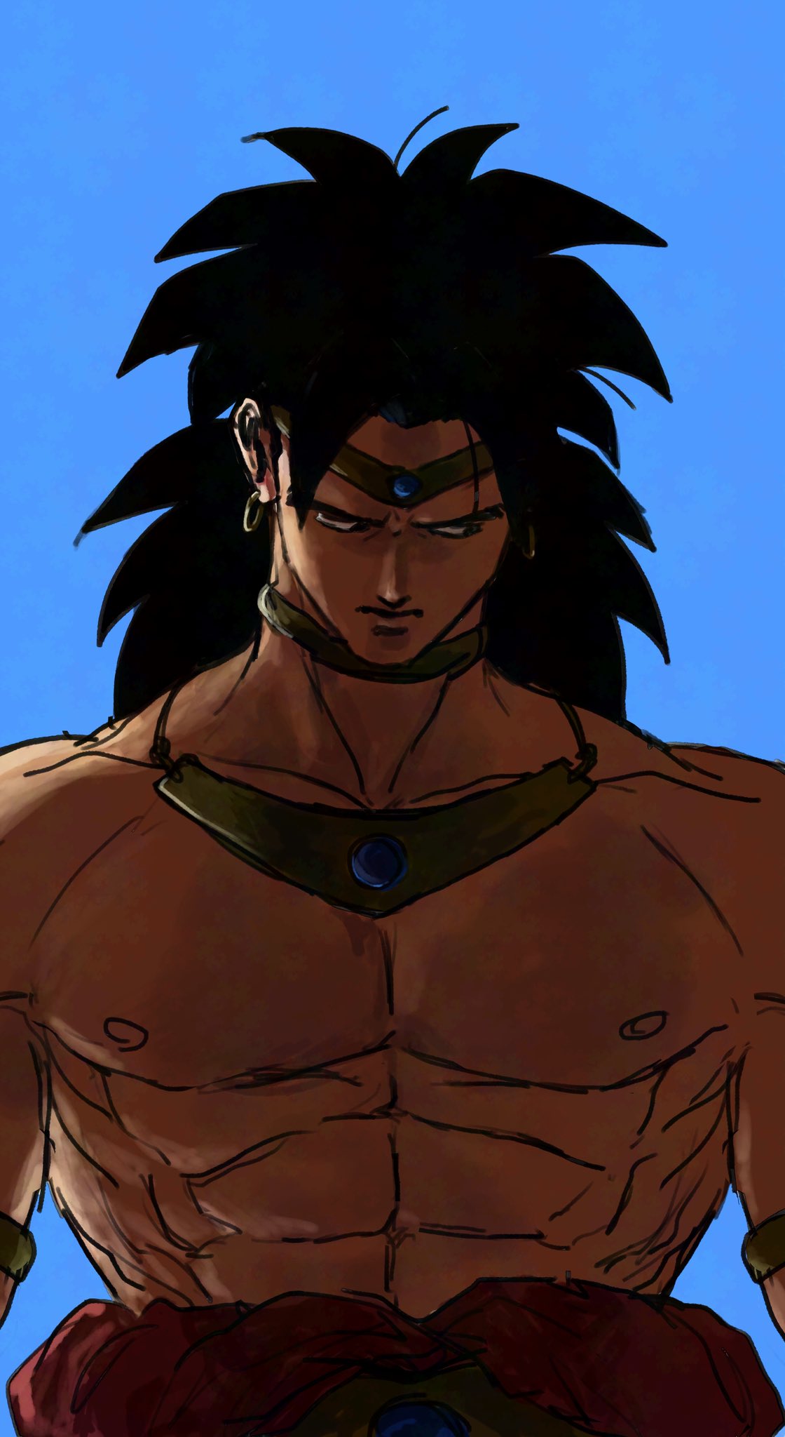 yuu✩.*˚Z Studio ブロリー Z Studio X DM Studio Blue 1/6 Dragonball Crazy Broly Resin