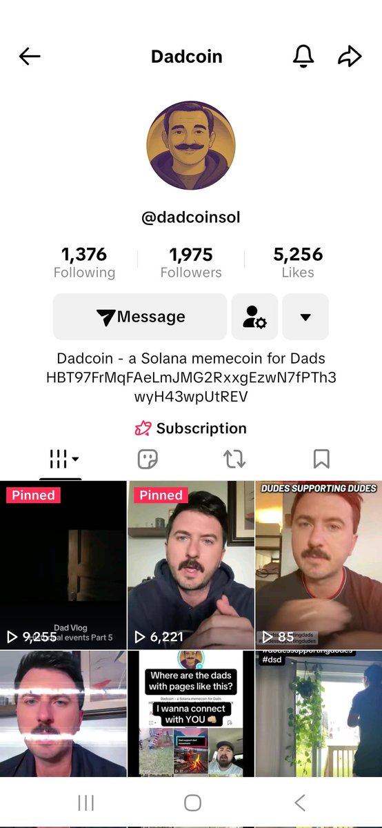Cal Gary (@cal911gary) on Twitter photo <a href="/Dad_Coin_Sol/">Dadcoin™ 👨🏻</a>
$DAD COIN
Want social media presence on ur moon coin? Id think that was important and Just slightly bullish for a running freight train once it leaves the station. 💪👨 <a href="/Dad_Coin_Sol/">Dadcoin™ 👨🏻</a>
$DAD COIN
Want social media presence on ur moon coin? Id think that was important and Just slightly bullish for a running freight train once it leaves the station. 💪👨