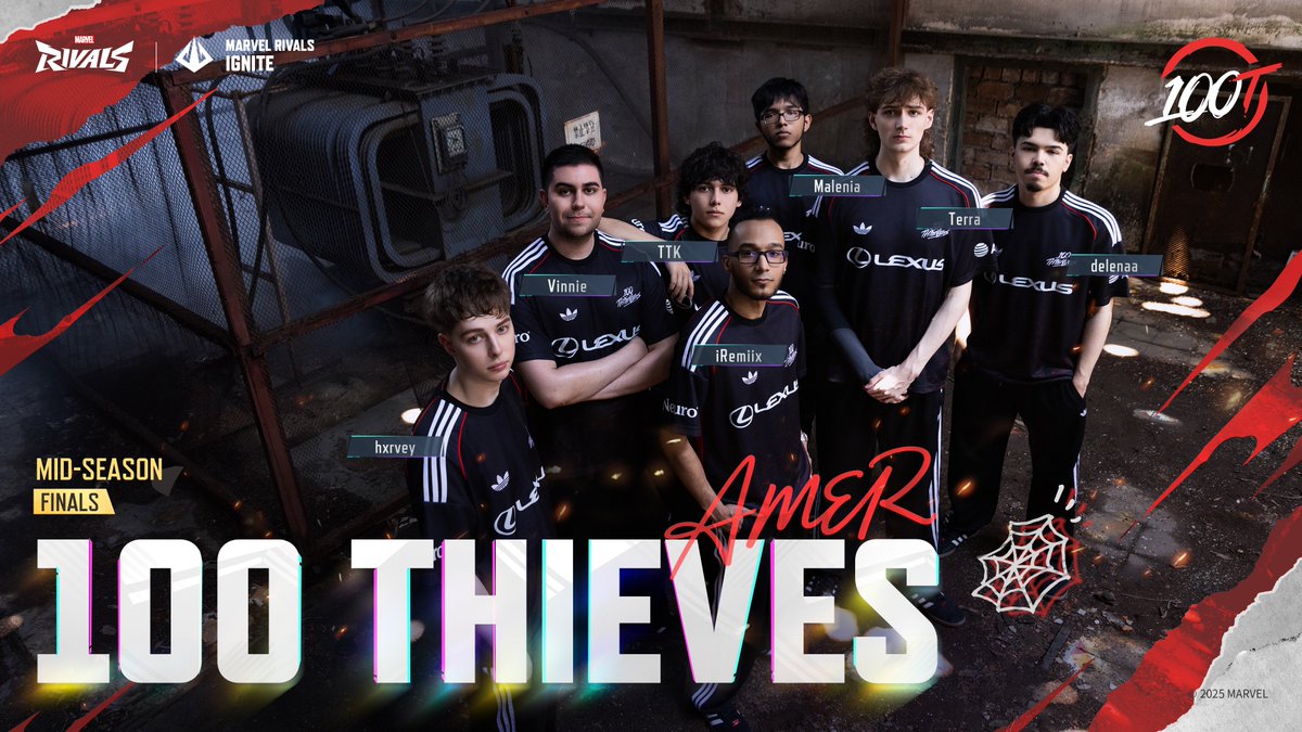 Marvel Rivals Esports (@rivalsesports) on Twitter photo 👏Welcome Team 100T <a href="/100T_Esports/">100 Thieves Esports</a>
It’s time to show your support and cheer them on!
Join us for the Mid-Season Finals from August 6 to August 10 and don’t miss a single moment of the excitement! 👏Welcome Team 100T <a href="/100T_Esports/">100 Thieves Esports</a>
It’s time to show your support and cheer them on!
Join us for the Mid-Season Finals from August 6 to August 10 and don’t miss a single moment of the excitement!