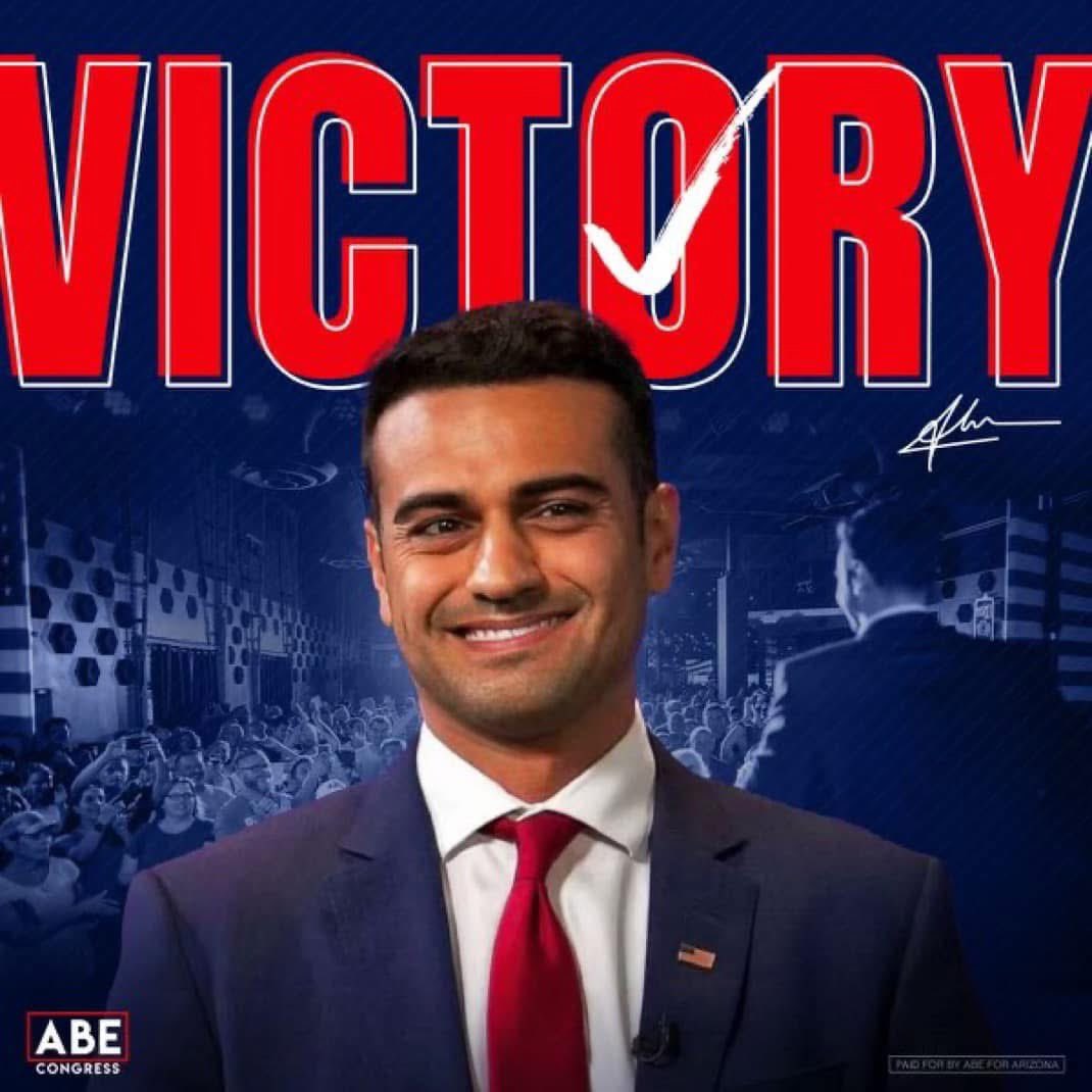 Nico Delgado 🇺🇸 (@nicodelgadoaz) on Twitter photo One year ago today Congressman <a href="/AbrahamHamadeh/">Abe Hamadeh</a> beat the machine and won his primary for Congress
Happy Warriors will always prevail One year ago today Congressman <a href="/AbrahamHamadeh/">Abe Hamadeh</a> beat the machine and won his primary for Congress
Happy Warriors will always prevail