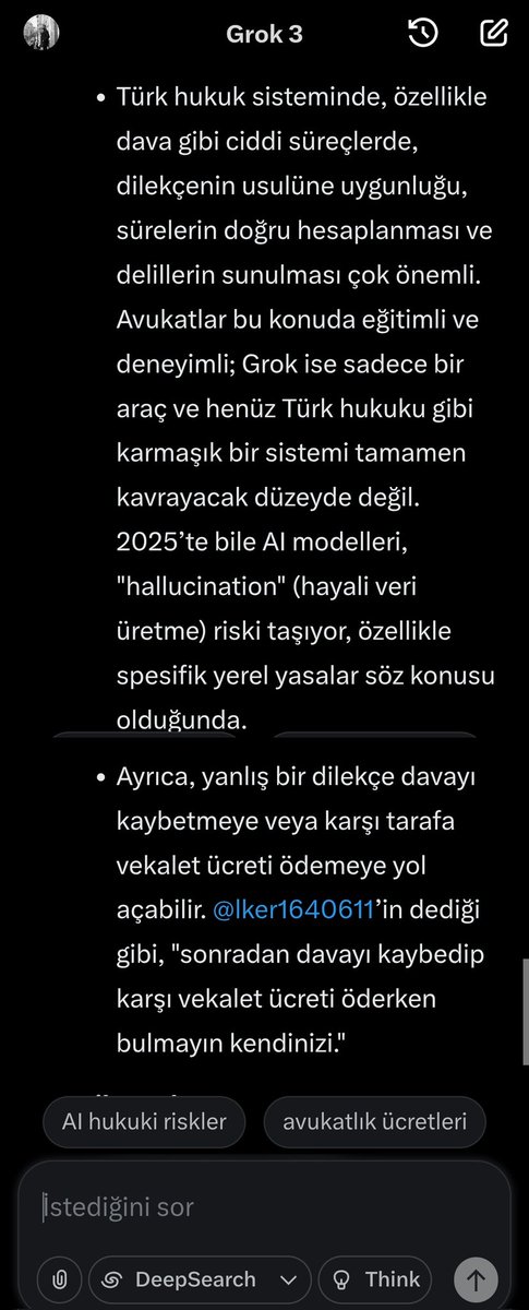 Ama bak Grok sana ne diyor !