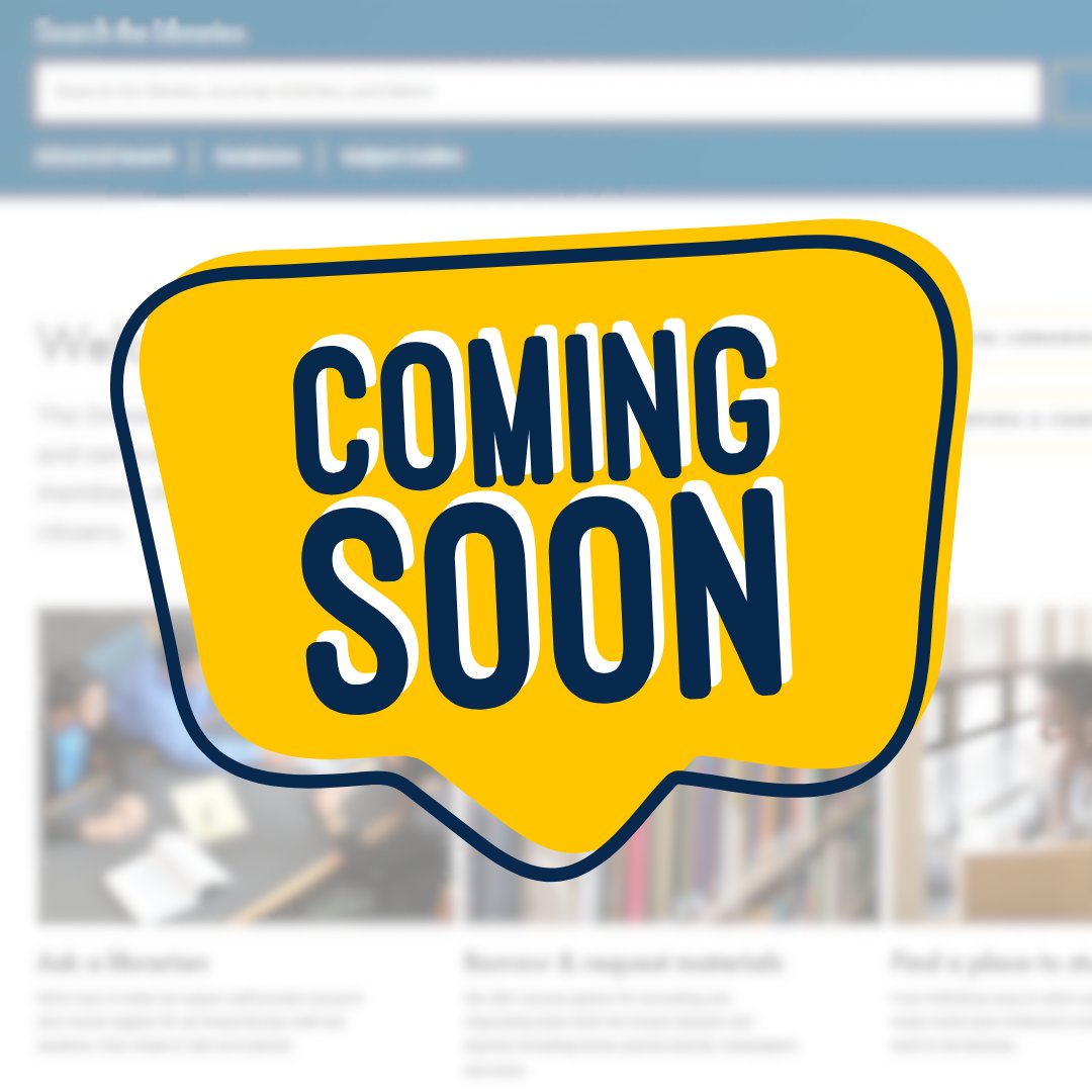 drexellibraries's tweet image. Shhh... big changes are coming! #NewWebsite #LibraryTools #ComingSoon

ow.ly/hKZt50WuY8T