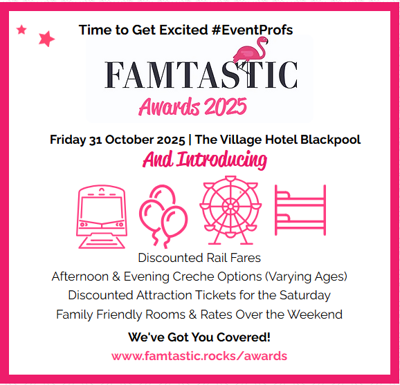 We've got you covered #EventProfs
famtastic.rocks/awards