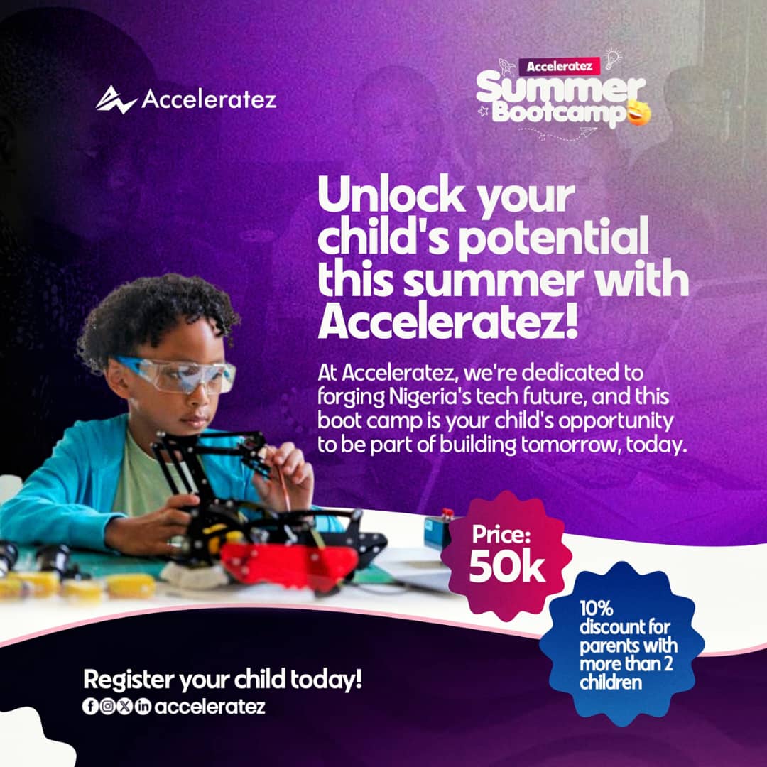 acceleratezhub's tweet photo. Classes starts on Monday, so now's the time to act!

Enrolling them in this holiday BootCamp will unlock their potential, show you what they are capable of and shape them for the future.

Register them today. 

https://t.co/dNYOV6l63U

#acceleratez
#accelerateztechsummercamp https://t.co/wiRgZrpE2o