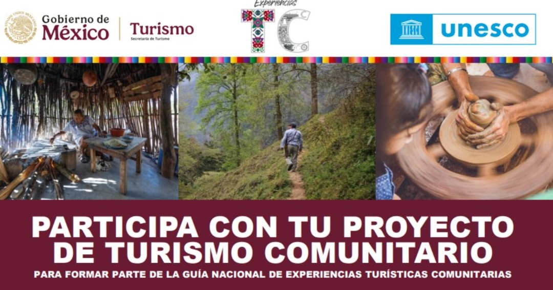 🤝🏿🌾Comparte y registra experiencias turísticas comunitarias de Baja California Sur, Nayarit, Hidalgo, Oaxaca, Michoacán, Puebla, Morelos, Tlaxcala y Veracruz a la iniciativa nacional. 

➡️ f.mtr.cool/fdfuqrxtkh

Vía @unescomexico